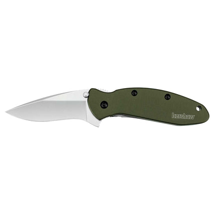 Kershaw Pocket Knife - Scallion Drop Point Plain Blade with Liner Lock | KW1620OL ,