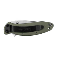 Kershaw Pocket Knife - Scallion Drop Point Plain Blade with Liner Lock | KW1620OL ,