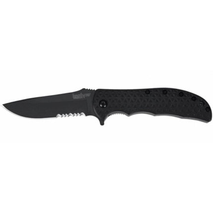 Kershaw Pocket Knife - Volt II Black Drop Point Serrated Edge Blade | 3650CKTST ,