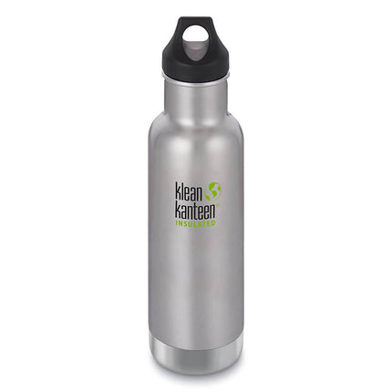 Klean Kanteen Bottle - Classic Insulated Stainless Steel with Loop Cap, 32oz ,