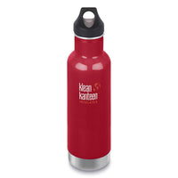 Klean Kanteen Bottle - Classic Insulated Stainless Steel with Loop Cap, 32oz ,