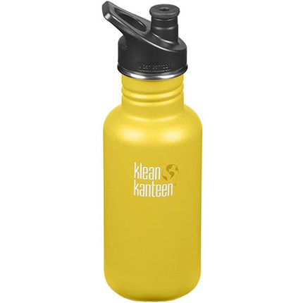 Klean Kanteen Bottle - Classic Lemon Curry with Sport Cap 3.0, 18oz | 1006180 ,
