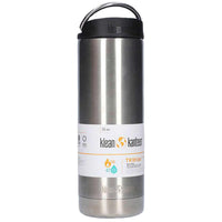 Klean Kanteen Bottle - TKWide Brushed Stainless Steel with Cafe Cap, 16oz | 1008312 ,