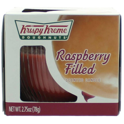Krispy Kreme Scented Candle - Raspberry Filled Scent Glass Jar, 2.75 oz ,