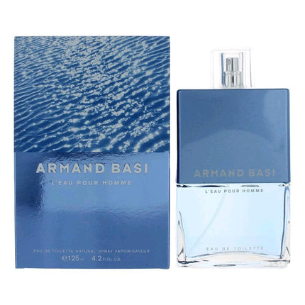 L'eau Pour Homme by Armand Basi, 4.2 oz Eau De Toilette Spray for Men ,