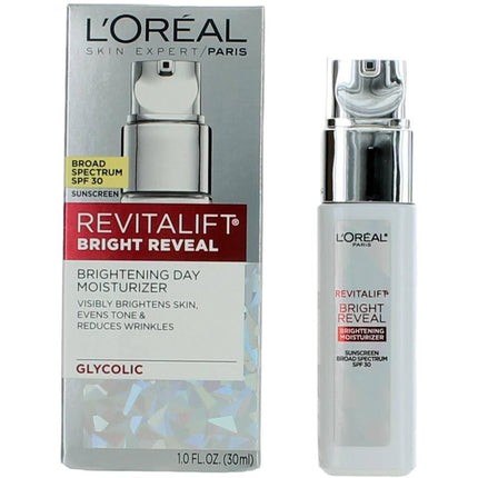 L'Oreal Women's Brightening Day Moisturizer - Revitalift Bright Reveal SPF 30, 1 oz ,