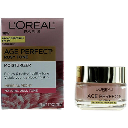 L'Oreal Women's Moisturizer - Age Perfect Rosy Tone Broad Spectrum SPF 30, 1.7 oz ,