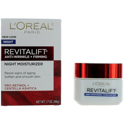 L'Oreal Women's Night Moisturizer - Revitalift Anti-Wrinkle + Firming, 1.7 oz ,
