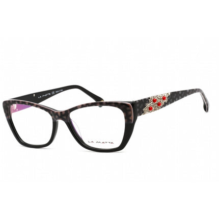 La Matta Men's Eyeglasses - Black/Other Plastic Cat Eye Shape Frame | LMV3147 01-09 ,