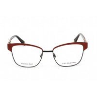 La Matta Men's Eyeglasses - Clear Lens Full Rim Cat Eye Red Metal Frame | LMV3249 C1 ,