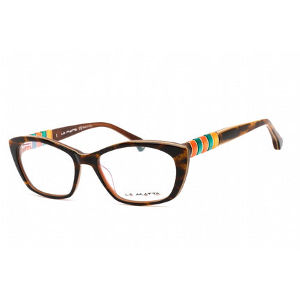 La Matta Women's Eyeglasses - Brown/Other Plastic Cat Eye Shape Frame | LMV3156 04-09 ,