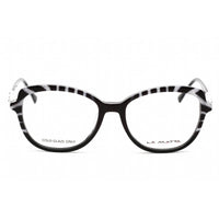 La Matta Women's Eyeglasses - Butterfly Pattern Black/White Plastic Frame | LMV3320 C1 ,