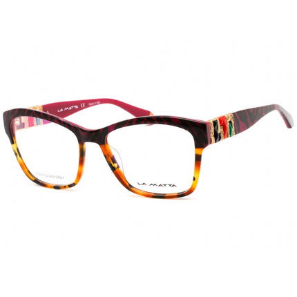 La Matta Women's Eyeglasses - Clear Demo Lens Fixed Nose Pad Plastic | LMV3238 01-09 ,