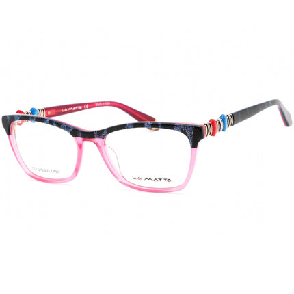 La Matta Women's Eyeglasses - Clear Demo Lens Rectangular Plastic | LMV3239 01-09 ,