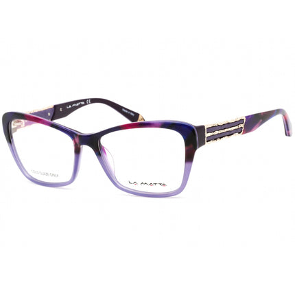 La Matta Women's Eyeglasses - Fixed Nose Pads Cat Eye Plastic Frame | LMV3217 01-09 ,