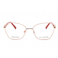La Matta Women's Eyeglasses - Full Rim Butterfly Pale Pink/Gold Frame | LMV3317 C3 ,