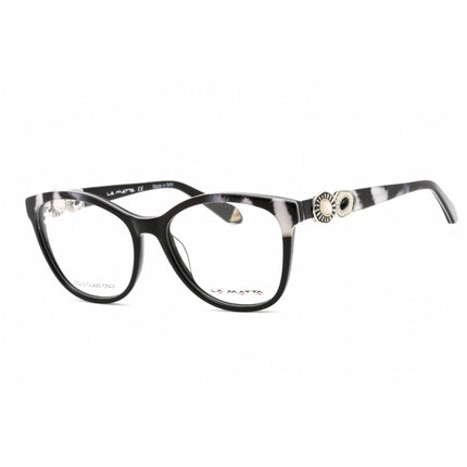 La Matta Women's Eyeglasses - Full Rim Cat Eye Black/Grey Plastic Frame | LMV3267 C4 ,