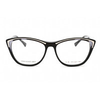 La Matta Women's Eyeglasses - Full Rim Cat Eye Black/White Grey Frame | LMV3304 C2 ,