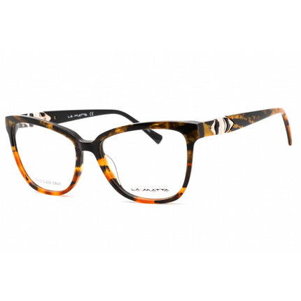 La Matta Women's Eyeglasses - Full Rim Cat Eye Colored Havana Plastic | LMV3318 C1 ,