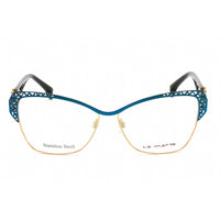 La Matta Women's Eyeglasses - Gold/Other Stainless Steel Cat Eye Frame | LMV3203 04-09 ,