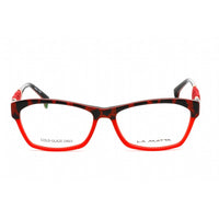 La Matta Women's Eyeglasses - Red/Havana Plastic Cat Eye Shape Frame | LMV3175 02-09 ,
