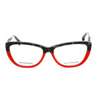 La Matta Women's Eyeglasses - Red/Other Plastic Cat Eye Shape Frame | LMV3189 04-09 ,