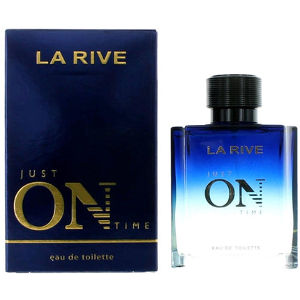 La Rive Men's Eau De Toilette Spray - Just On Time Thyme and Lemon Base Notes, 3.4 oz ,