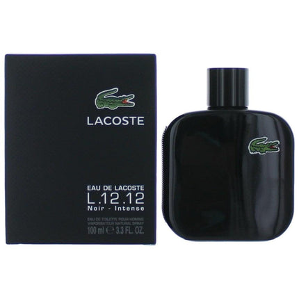 Lacoste L.12.12 Black Noir Intense by Lacoste, 3.3 oz Eau De Toilette Spray for Men ,
