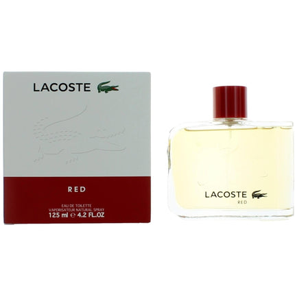 Lacoste Men's Eau De Toilette Spray - Red Jasmine and Cedar Leaf Heart Notes, 4.2 oz ,