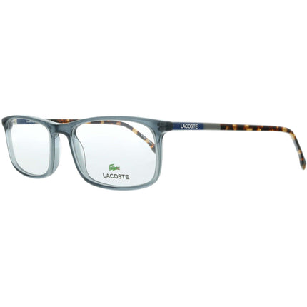 Lacoste Men's Eyeglasses - Blue Avio Plastic Full Rim Square Frame | LACOSTE L2808 414 ,