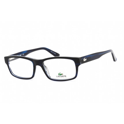 Lacoste Men's Eyeglasses - Blue Striped Plastic Rectangular Shape Frame | L2705 424 ,