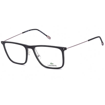 Lacoste Men's Eyeglasses - Clear Demo Lens Black Acetate Square Frame | L2829 001 ,