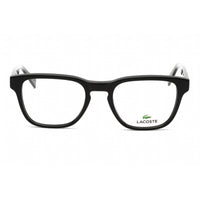 Lacoste Men's Eyeglasses - Clear Demo Lens Black Plastic Square Frame | L2909 001 ,