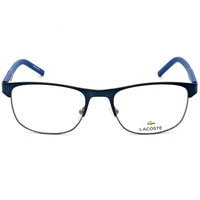 Lacoste Men's Eyeglasses - Clear Demo Lens Blue Matte Rectangular Frame | L2270 424 ,