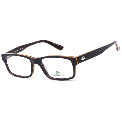 Lacoste Men's Eyeglasses - Clear Demo Lens Blue/Purple Rectangular Frame | L2705 414 ,