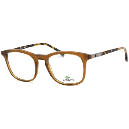 Lacoste Men's Eyeglasses - Clear Demo Lens Caramel/Havana Plastic Frame | L2889 275 ,