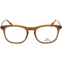 Lacoste Men's Eyeglasses - Clear Demo Lens Caramel/Havana Plastic Frame | L2889 275 ,