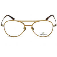Lacoste Men's Eyeglasses - Clear Demo Lens Gold/Silver Aviator Frame | L2274E 714 ,