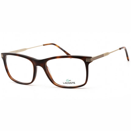Lacoste Men's Eyeglasses - Clear Demo Lens Havana Full Rim Square Frame | L2888 230 ,