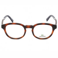 Lacoste Men's Eyeglasses - Clear Demo Lens Havana Round Full Rim Frame | L2891 230 ,
