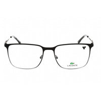 Lacoste Men's Eyeglasses - Clear Demo Lens Matte Black Rectangular Frame | L2287 002 ,