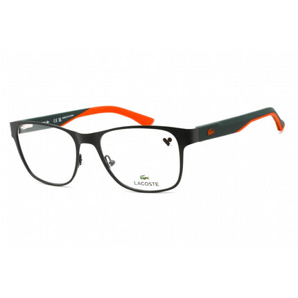 Lacoste Men's Eyeglasses - Clear Demo Lens Matte Dark Green/Orange Frame | L2282 301 ,