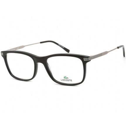 Lacoste Men's Eyeglasses - Clear Lens Black and Silver Rectangular Frame | L2888 001 ,