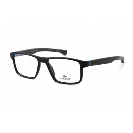 Lacoste Men's Eyeglasses - Clear Lens Black Rectangular Plastic Frame | L2813 001 ,
