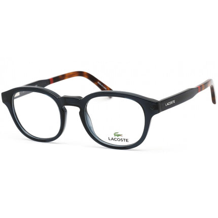 Lacoste Men's Eyeglasses - Clear Lens Blue and Havana Oval Shaped Frame | L2891 400 ,