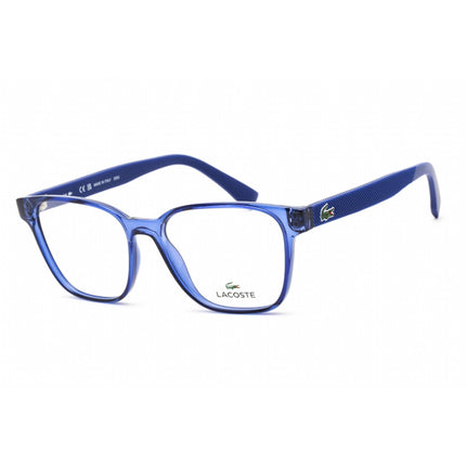 Lacoste Men's Eyeglasses - Clear Lens Blue Plastic Square Shape Frame | L2818 424 ,