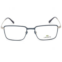Lacoste Men's Eyeglasses - Clear Lens Blue/Silver Rectangular Frame | L2275E 424 ,