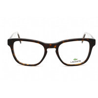 Lacoste Men's Eyeglasses - Clear Lens Dark Havana Plastic Square Frame | L2909 230 ,