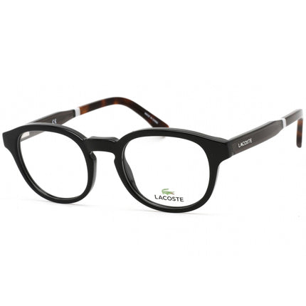 Lacoste Men's Eyeglasses - Clear Lens Full Rim Black Oval Shaped Frame | L2891 001 ,