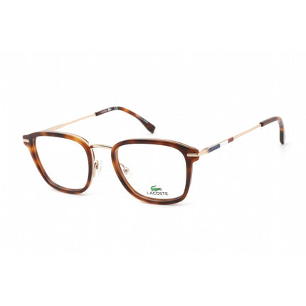 Lacoste Men's Eyeglasses - Clear Lens Gold/Havana Square Shape Frame | L2604ND 710 ,